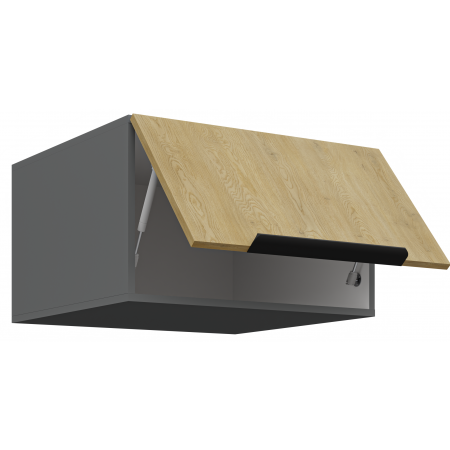 Szafka górna 60 cm głęboka CREMA dąb cremona / antracyt 60 NAGU-36 1F